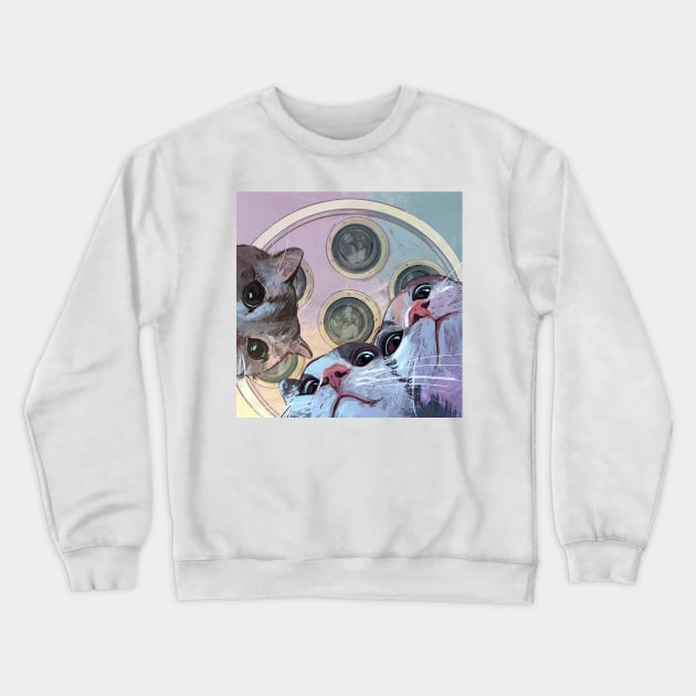 cats looking at you Crewneck Sweatshirt by gristiannn